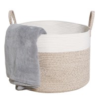 Good choice multi-functional and big volume round  cotton rope storage basket