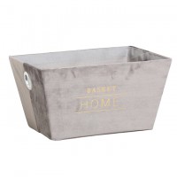 Popular and fashion design flannelette fabric basket deco storage with baskets