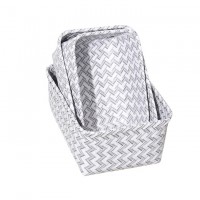 Factory wholesale home nylon webbing storage basket organizer